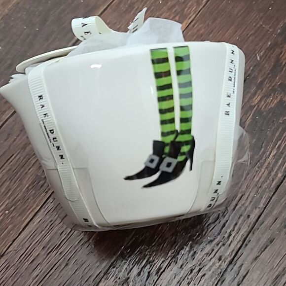 Nwt Magenta Rae Dunn Halloween Witch Feet Ceramic Measuring Cups - Picture 9 of 9